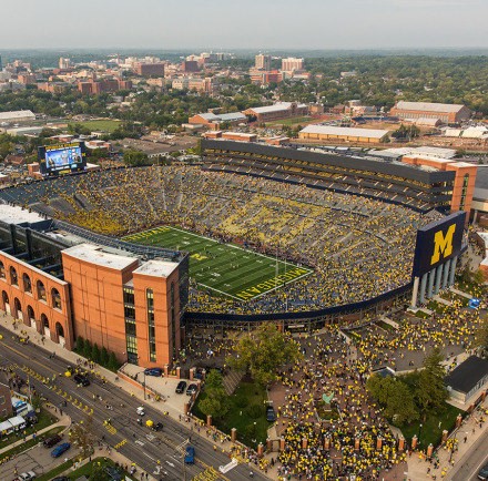 9/7/13 Aerial photos of Michigan vs. Notre Dame